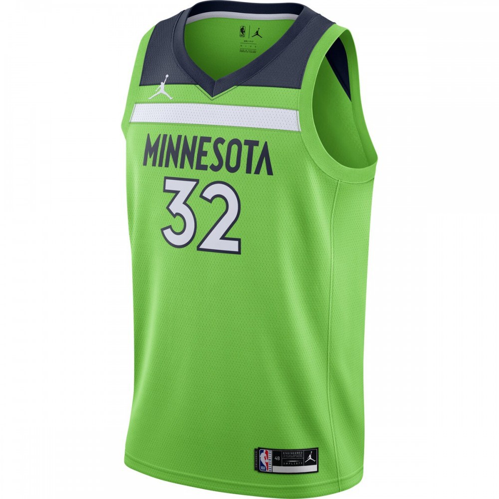 Karl-Anthony Towns Minnesota Timberwolves Jordan Brand 2020/21 Swingman Jersey - Statement Edition - Green-Pro Kit Vault | Brand New 26/27 Sports Jerseys